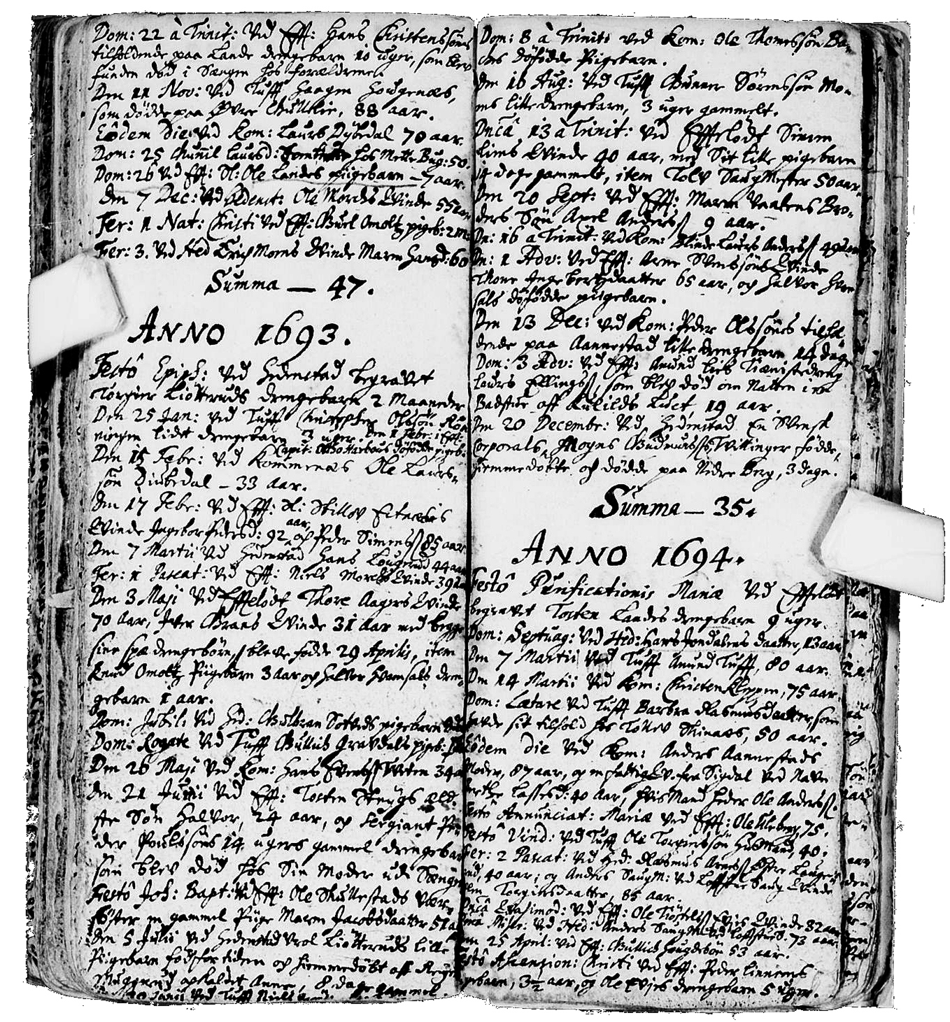 Sandsværs første kirkebok på nett